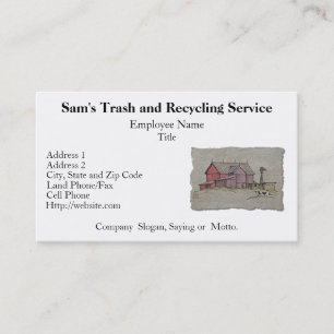 Scheunen-Windmühle u. Kuh Visitenkarte