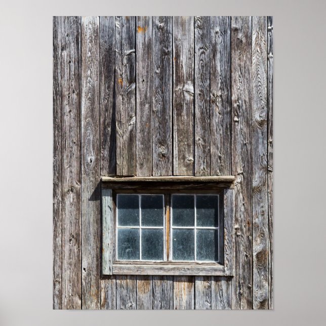 Scheunenseite mit Fenster Poster (Vorne)