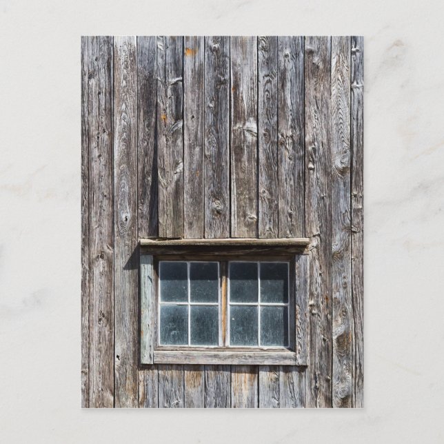 Scheunenseite mit Fenster Postkarte (Vorderseite)