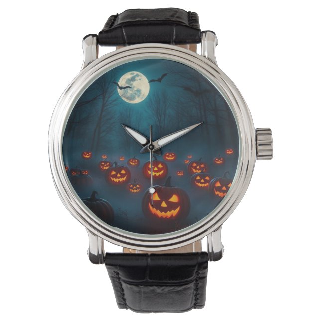Scheußlich schöne Halloween eWatch 🎃 Armbanduhr (Vorderseite)