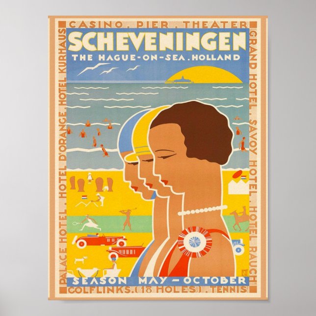 Scheveningen ~ Den Haag auf See Poster (Vorne)