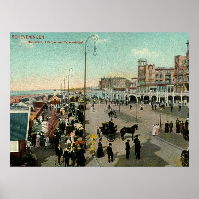 Scheveningen, Den Haag, Niederlande, Boulevard Poster (Vorne)