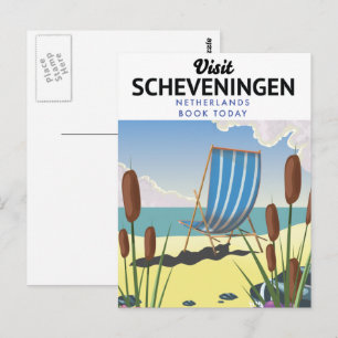 Scheveningen Niederlande Strandposter Postkarte
