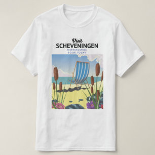 Scheveningen Niederlande Strandposter T-Shirt