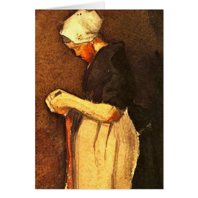 Scheveningen Woman Portrait von Vincent van Gogh (Vorne)