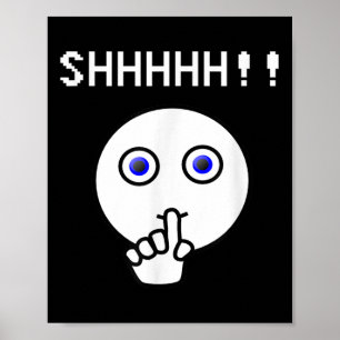 Schhhhhh!! Seien Sie ruhig, lustiges Teemaschine S Poster