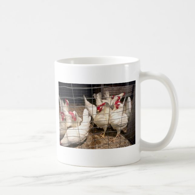 Schichten (Hennen und Hühner) Kaffeetasse (Rechts)