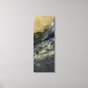 Schichten herausgestellt an der polaren Schlucht Leinwanddruck