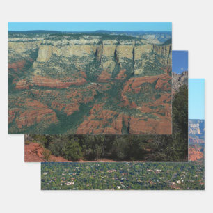 Schichten roter Felsen in Sedona Arizona Geschenkpapier Set