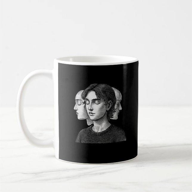 Schichten von mir • Identität Auffaltende Ästhetik Kaffeetasse (Links)