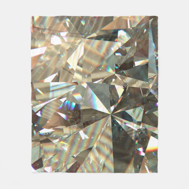 Schichtstruktur dreieckiger Diamant- oder Kristall Fleecedecke (Vorderseite)