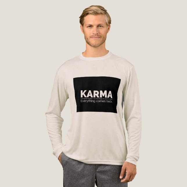 Schichtweise Attitüde Tri-Blend Shirt (Volle Vorderseite)