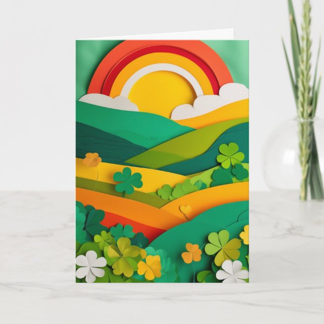 Schichtweise Regenbogenfelder Karte (Vorderseite)