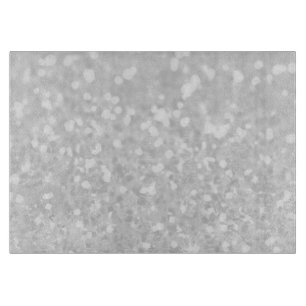 schick elegant glamourös weißer falscher Glitter Schneidebrett