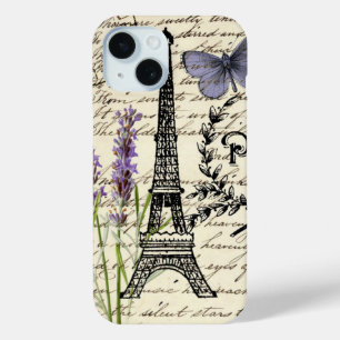 schick-französischer Schmetterlingsskripte paris e Case-Mate iPhone Hülle