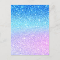 Schick Lila Ombre Blau Glitter Modern