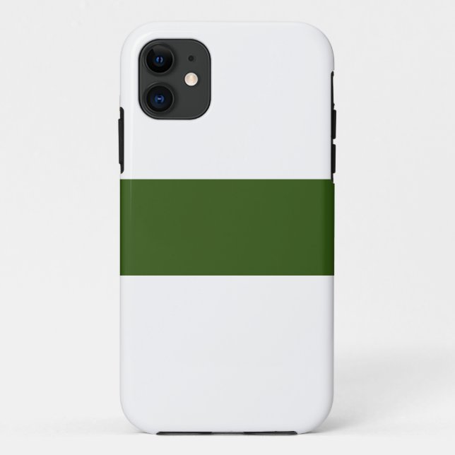 Schick Nahtloser dunkelgrüner Mittelstreifen auf W Case-Mate iPhone Hülle (Rückseite)