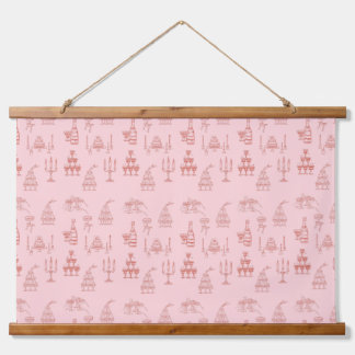 schick wandteppich mit holzrahmen
