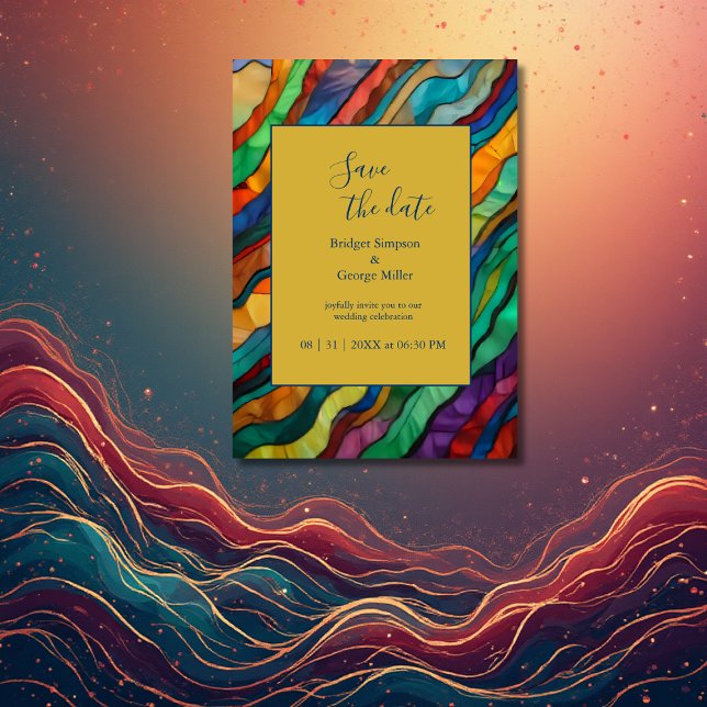 schicke afrikanische Hochzeit in Urlaubsort Save t Einladung (Von Creator hochgeladen)