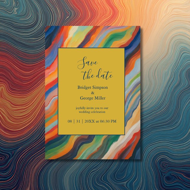 schicke afrikanische Hochzeit in Urlaubsort Save t Einladung (Von Creator hochgeladen)