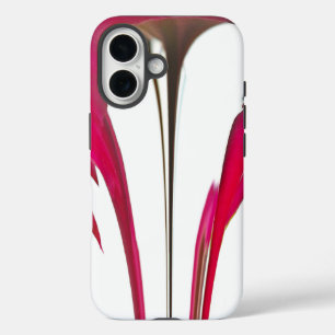 Schicke atemberaubende rote Rose unter dem weißen  iPhone 16 Hülle