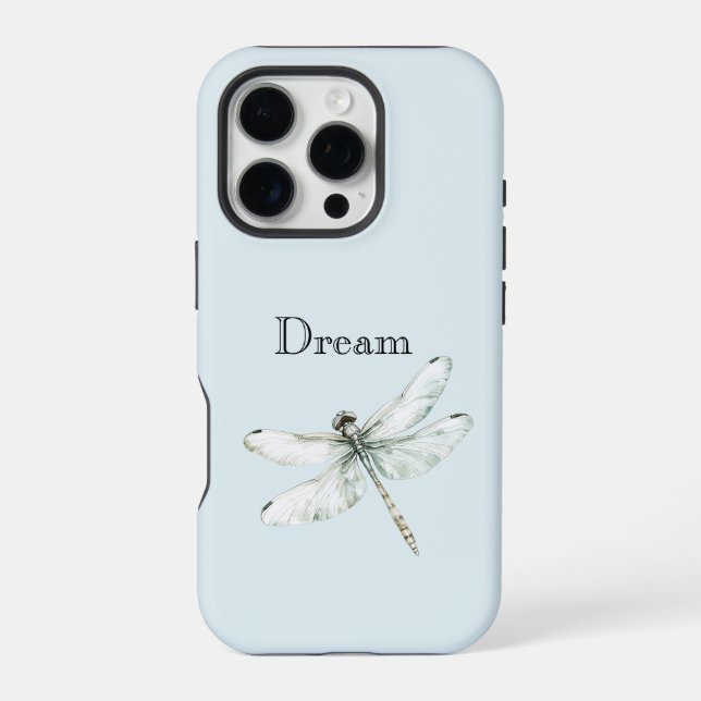 Schicke Blaue Libellen Traum iPhone Hülle (Rückseite)