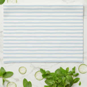 Schicke blaue weiße Streifen Geschirrtuch