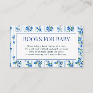 Schicke Boho Blaue Wildblumen Jungen Blumen Baby-P Begleitkarte