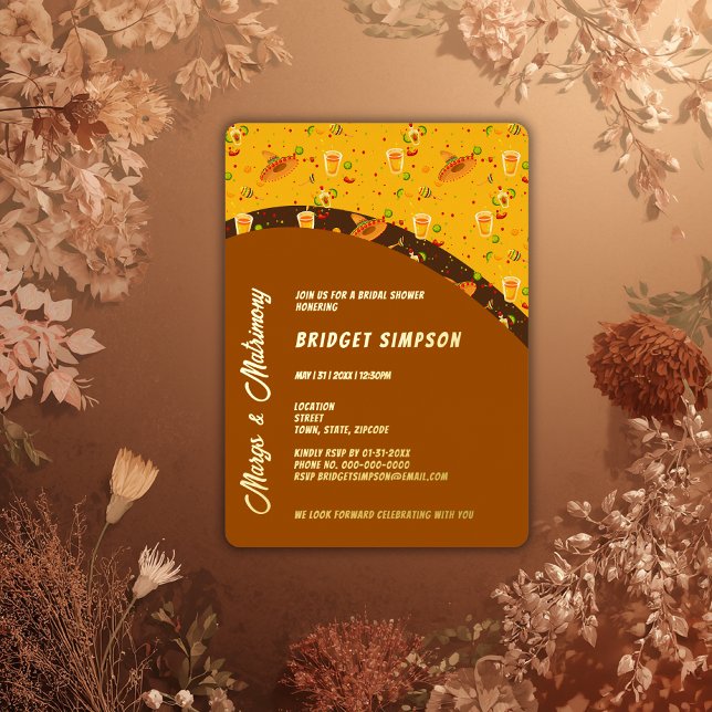 schicke Boho-Summen und eheliches Brautparty Folieneinladung (Von Creator hochgeladen)