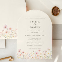 Schicke Boho-Wildblumen Hochzeit Frühling Sommer