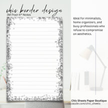 Schicke Border Design 3M Post-it® Notizen