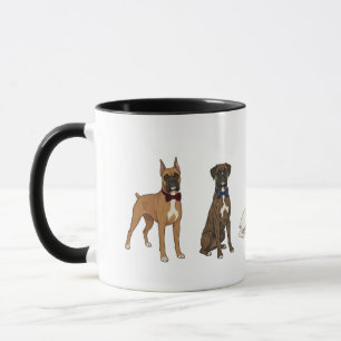 Schicke Boxer Fliege Hund Kaffeetasse