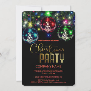 Schicke Corporate Weihnachts Vintage Dekoration Einladung