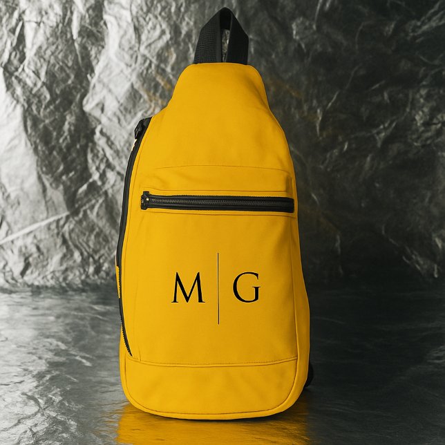 Schicke Crossbody-Schultertasche mit Monogramm Crossbody Bag (Von Creator hochgeladen)