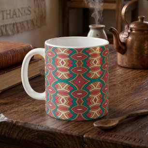Schicke Diamant- und Oval-Symmetrie Kaffeetasse