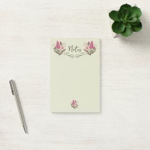 Schicke Floral Post-it Notes für den täglichen Geb Klebezettel