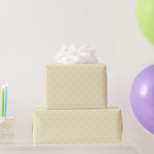 Schicke gelbe Punkte Geburtstag Geschenkpapier
