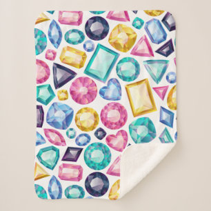 Schicke Girly glänzende Diamant-Edelsteine Sherpadecke