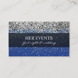 Schicke Glitter-Design-Karten für Event-Manager Visitenkarte