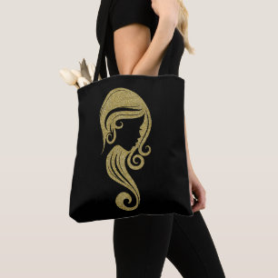 Schicke Gold Glitter Schönheits Mädchen Haar- und