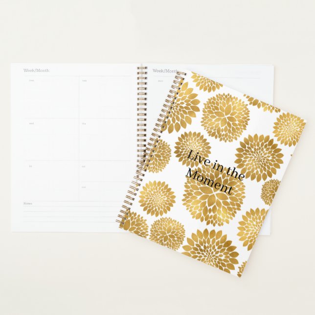 Schicke Goldblumen Planer (Anzeige)
