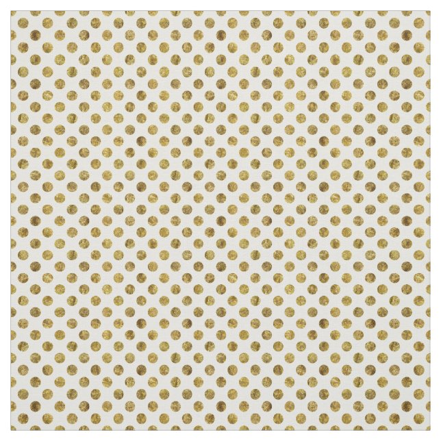 Schicke Goldzauber-Punkte Stoff (Muster)