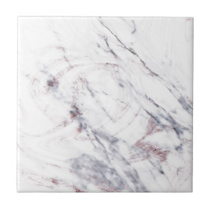 Schicke graue rose-goldene metallische Marmor-Opti Fliese