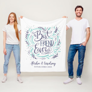 Schicke handschriftliche beste Freundin überhaupt Fleecedecke