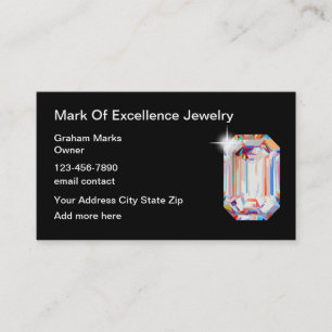 Schicke Juwelier-Bling-Boutique Visitenkarte