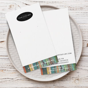 Schicke Karte zur Präsentation von Ohrringen mit L