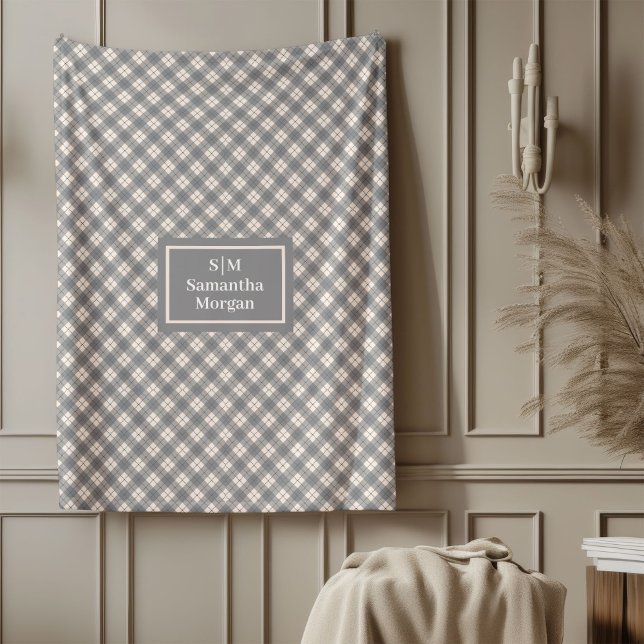Schicke leichte graue Decke Elegant minimalistisch (Chic Light Grey Blanket Elegant Minimalist Comfort)