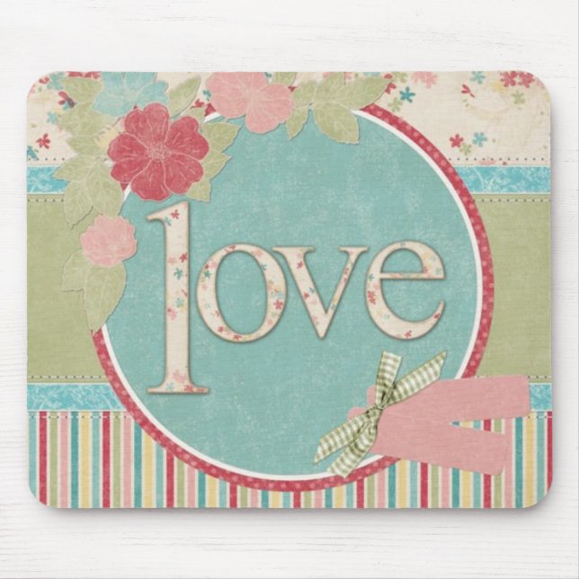 Schicke "Liebe"-Mauspad Mousepad (Vorne)