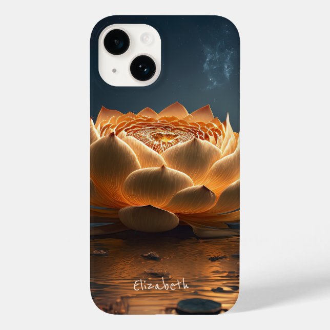 Schicke Lotusblume Case-Mate iPhone Hülle (Rückseite)