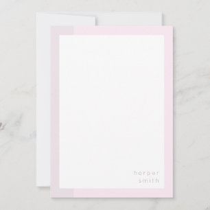 Schicke minimalistische personalisierte Name Viole Mitteilungskarte